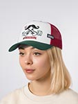 Бейсболка COASTAL арт. HFT Mexican Mustache (зеленый / белый)